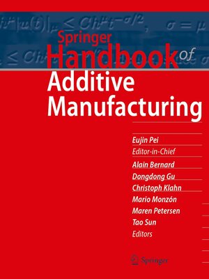 cover image of Springer Handbook of Additive Manufacturing